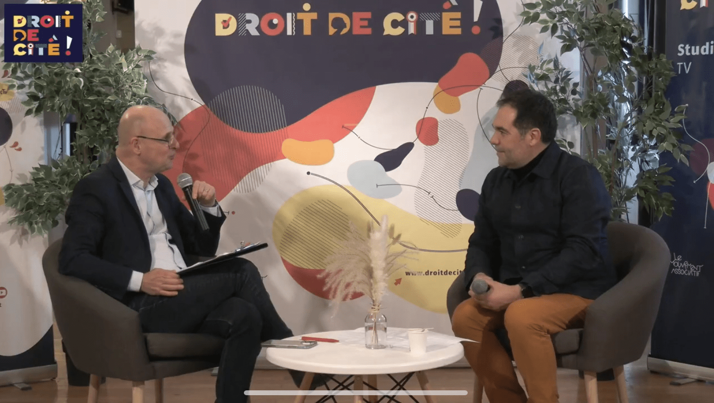 Stéphane Junique au micro d'Olivier Zanetta