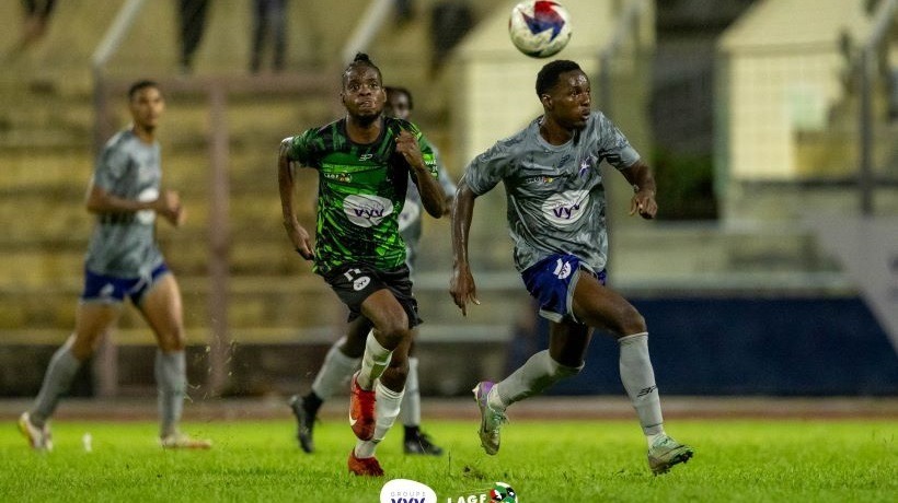 Actions de jeu de la finale Etoile de Matoury – Club Franciscain. Coupe VYV