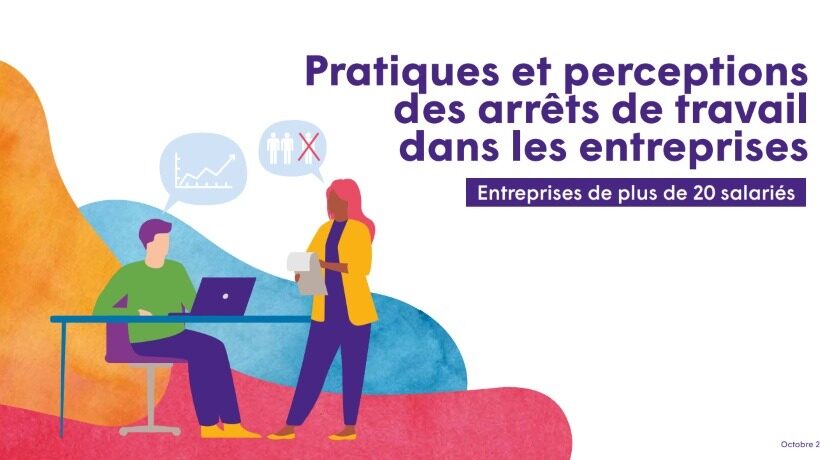 Visuel de l'étude de l'Observatoire de l'imprévoyance sur les arrêts de travail