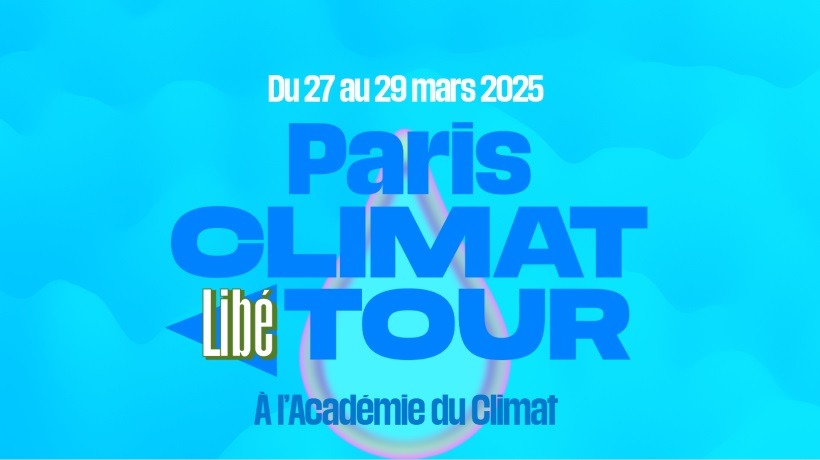 Affiche du Climat Libé tour mars 2025